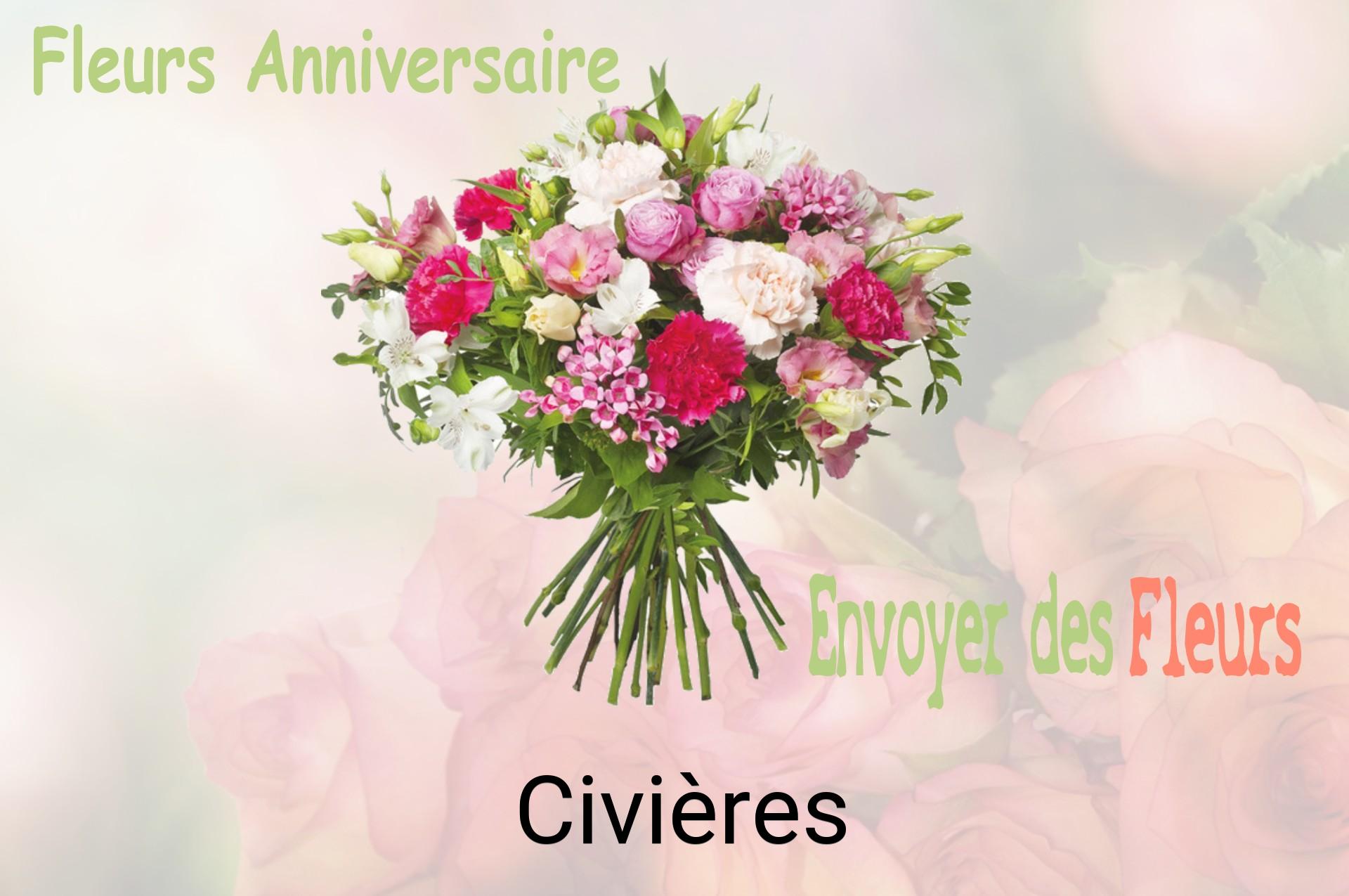 Bouquet de fleurs d’anniversaire livré à Civières
